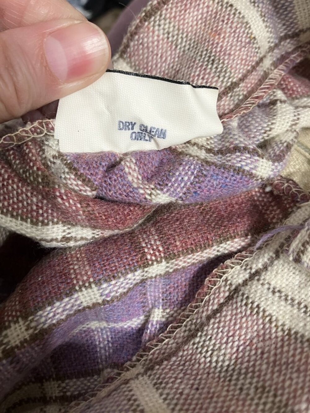 Vintage Paquette Byer California Plaid Skirt Women's 28 Waist Wool A-Line Small - Picture 8 of 9